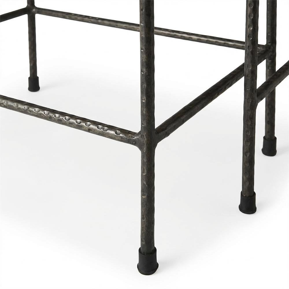 Alt View 2. Starlight Canyon Home - Marble Top Nesting Tables Set of 2 - Black,Black And White.