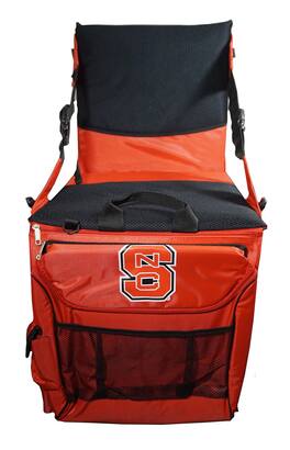 Northwest - NC State North Carolina Wolfpack Cooler Stadium Seat Cushion with Back - Holds approx 8 cans - Multi