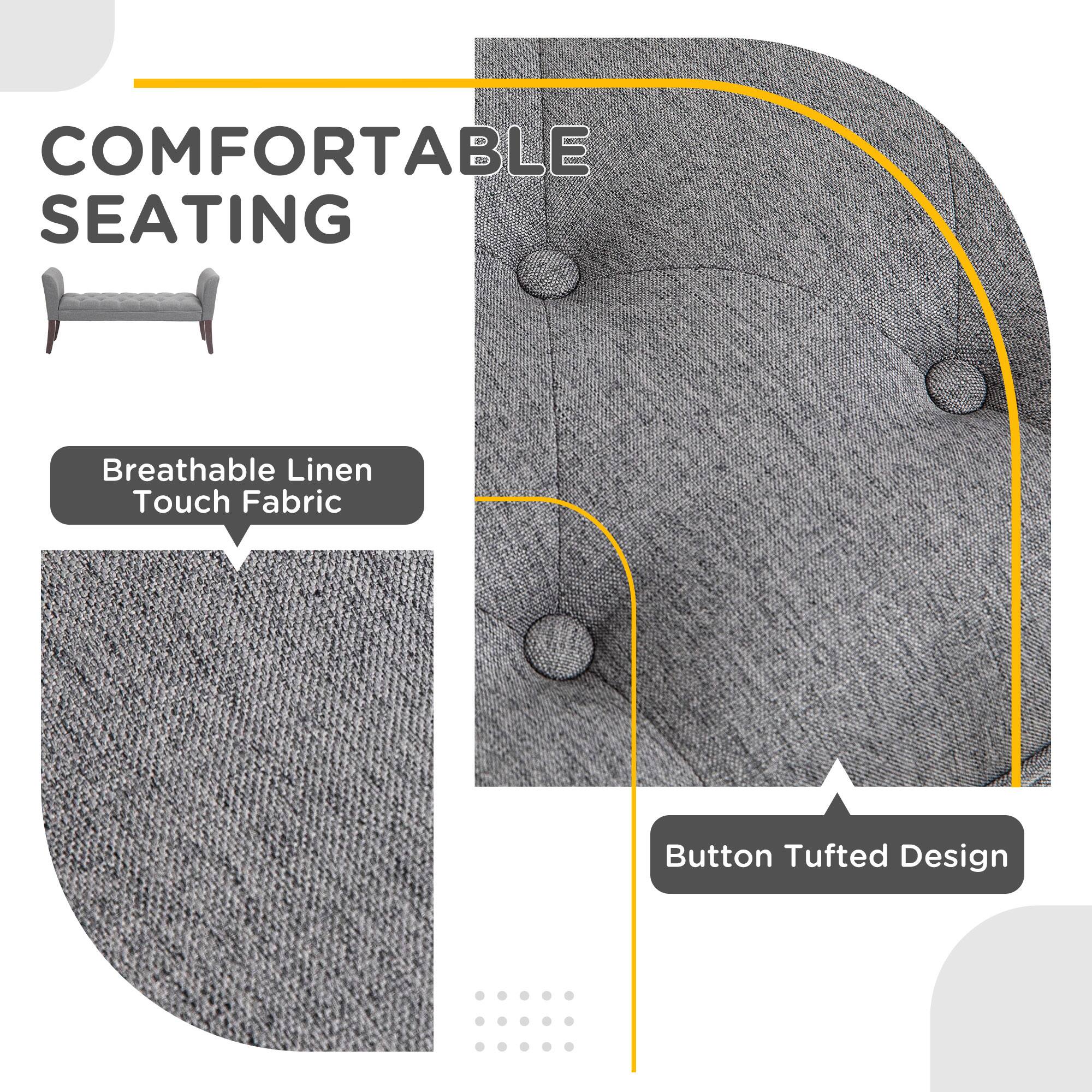 COMFORTABLE SEATING

Breathable Linen Touch Fabric

Button Tufted Design
