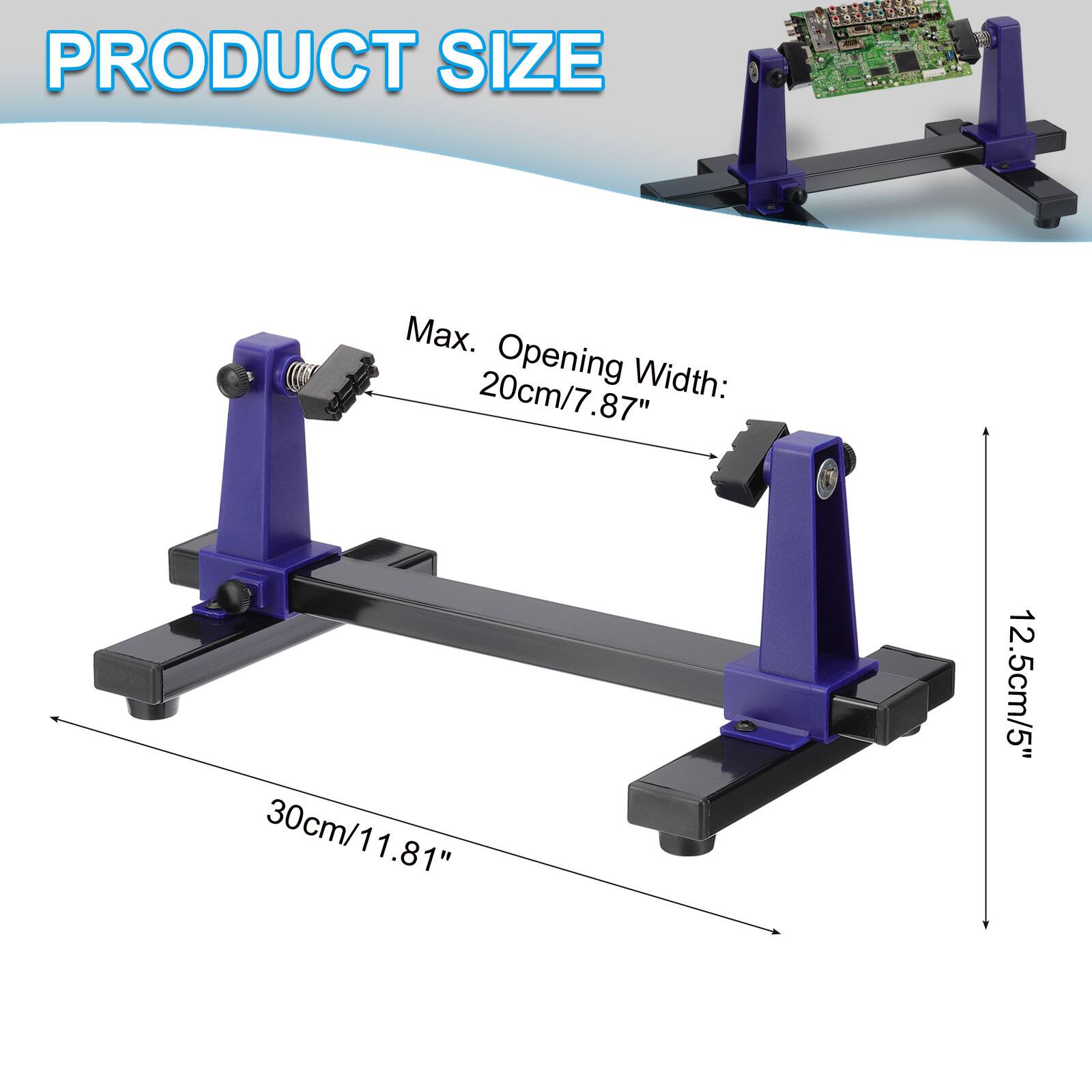 PRODUCT SIZE  
Max. Opening Width: 20cm/7.87"  
30cm/11.81"  
12.5cm/5"