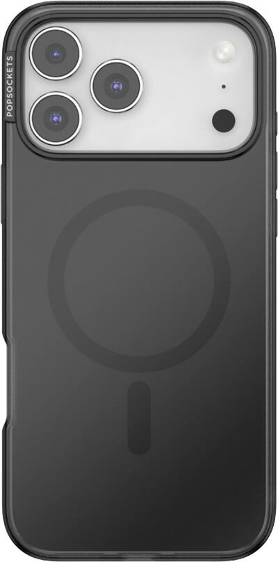 PopSockets - MagSafe PopCase for Apple iPhone 17 Pro Max Case - Black Translucent PopSockets - MagSafe PopCase for Apple iPhone 17 Pro Max Case - Black Translucent