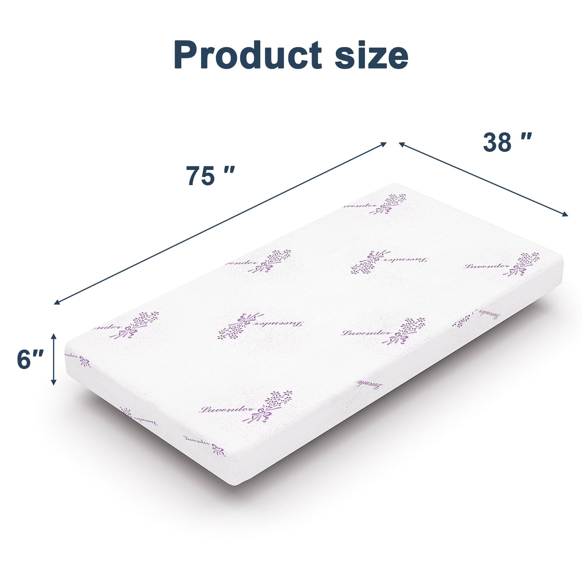 Product size 75" 38" 6"