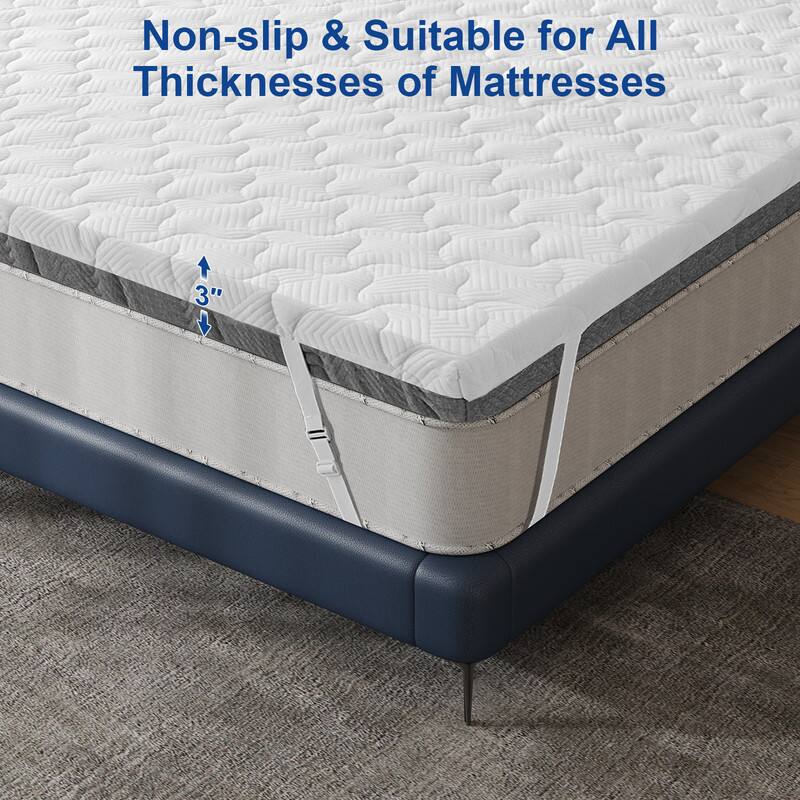 Non-slip & Suitable for All Thicknesses of Mattresses

3"