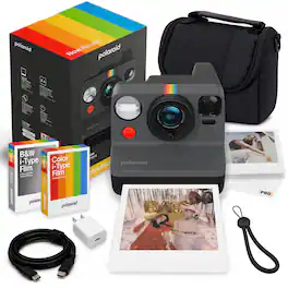 Polaroid - Now Generation 3 i-Type Instant Camera in Black Star Bundle