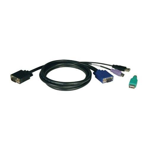 Front. Tripp Lite - 10ft USB/PS2 KVM Cable Kit for B040/B042 Series KVMs.