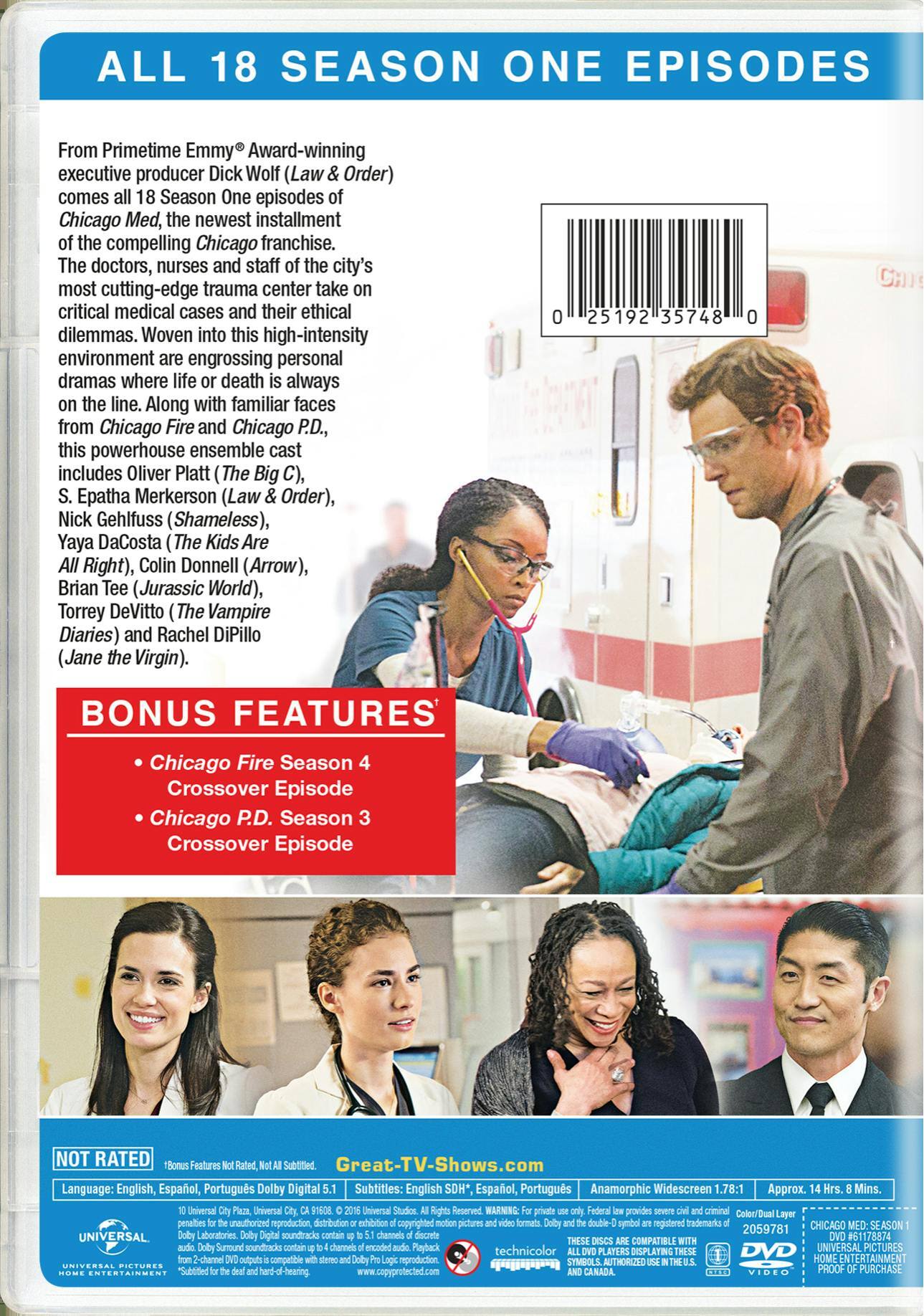 Angle. Chicago Med: Season One [DVD].
