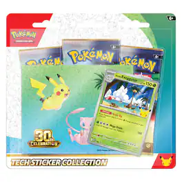 Pokémon - Pokemon 30th Celebration Tech Sticker Collection | Alolan Exeggutor