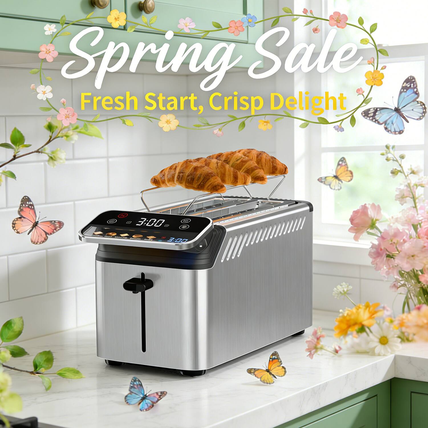Spring Sale  
Fresh Start, Crisp Delight  

22 3:00 1 2E d i - 300