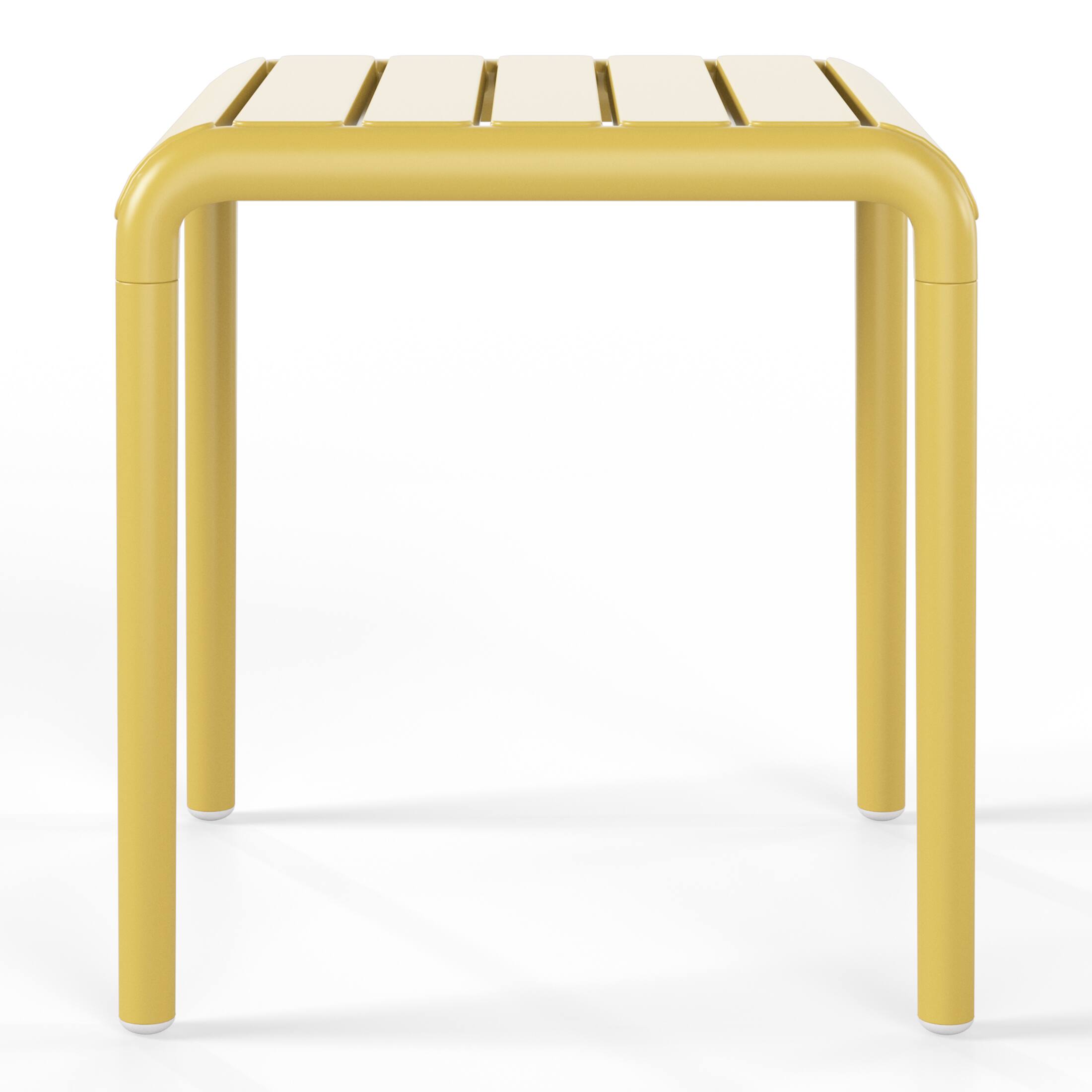 Back. WestinTrends - WestinTrends Playa Plastic Modern Outdoor Patio Accent Side Tables (Set of 2) - Yellow.