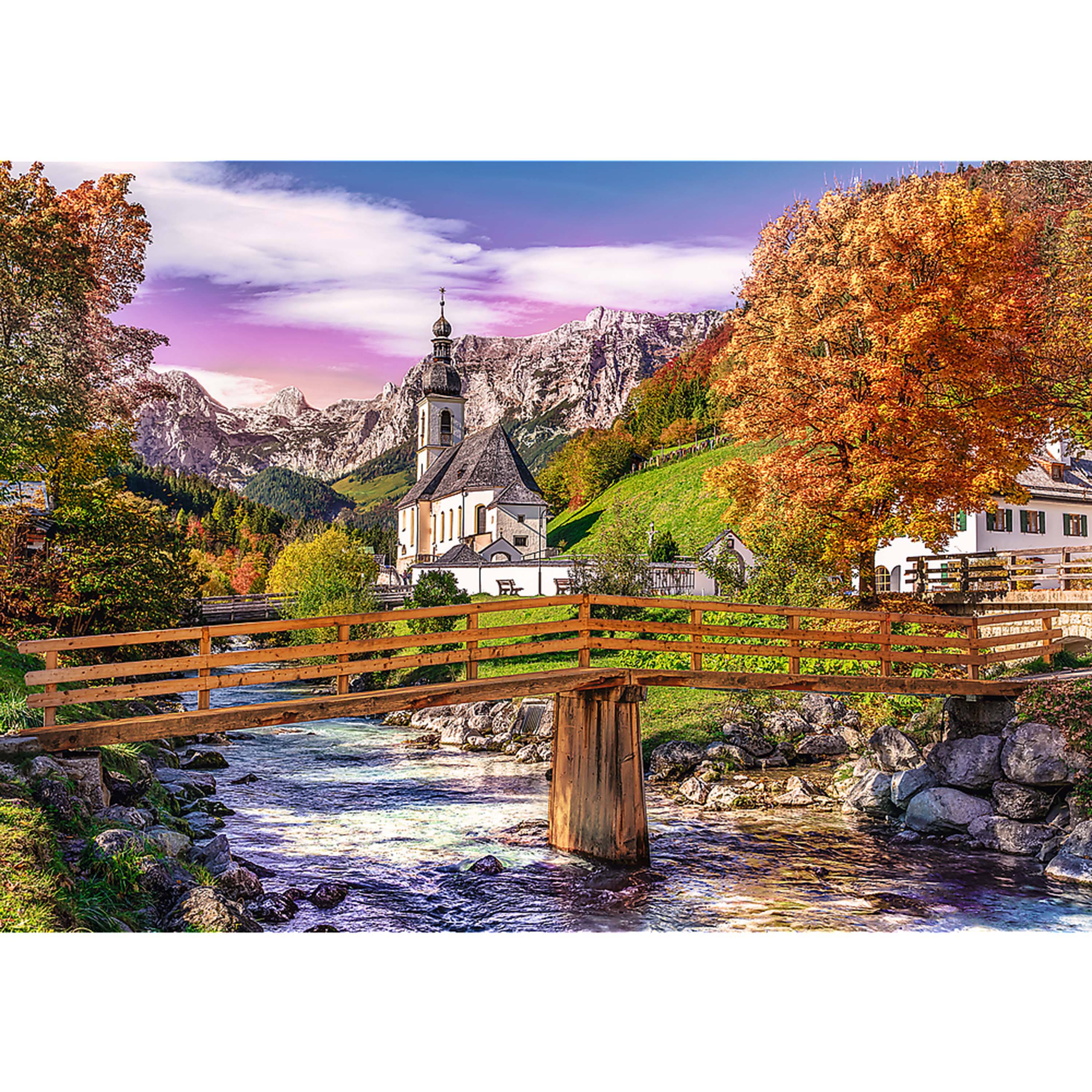 Alt View 1. Trefl - Trefl Red 1000 Piece Puzzle - Autumn Bavaria.
