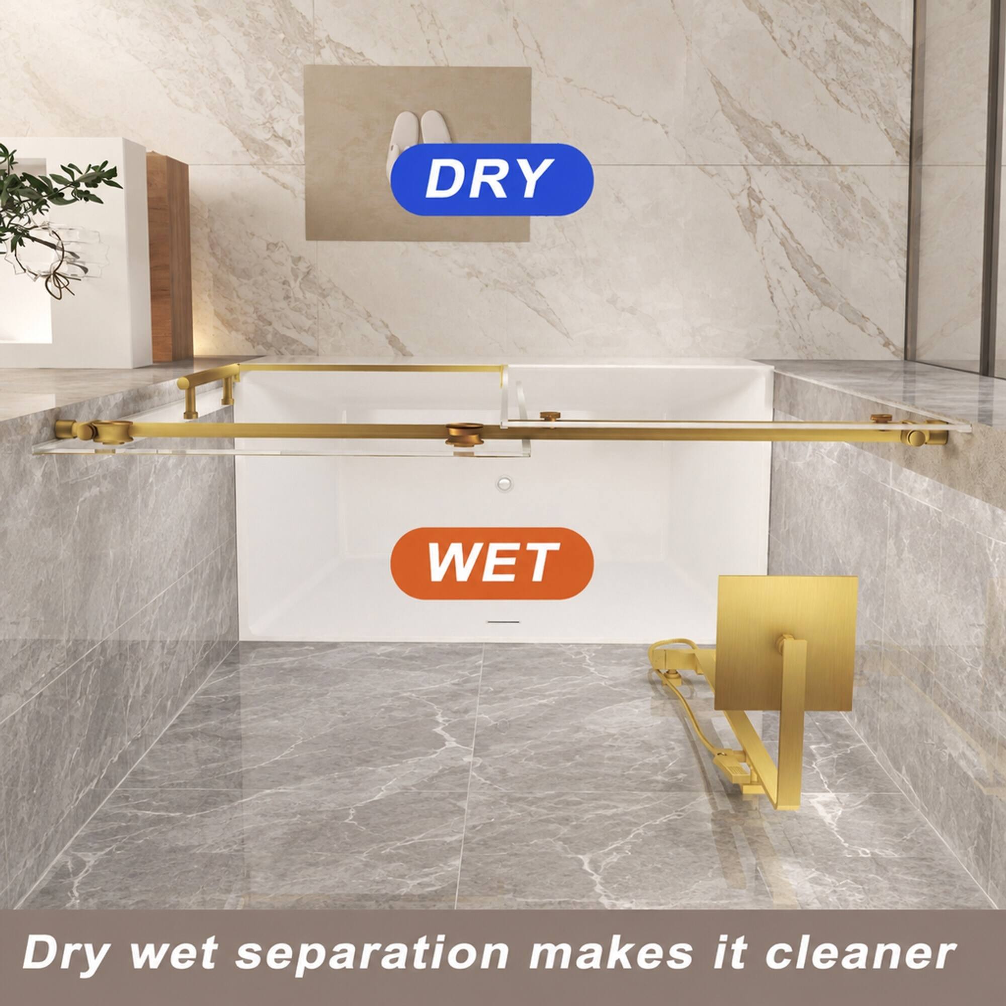 DRY  
WET  
Dry wet separation makes it cleaner