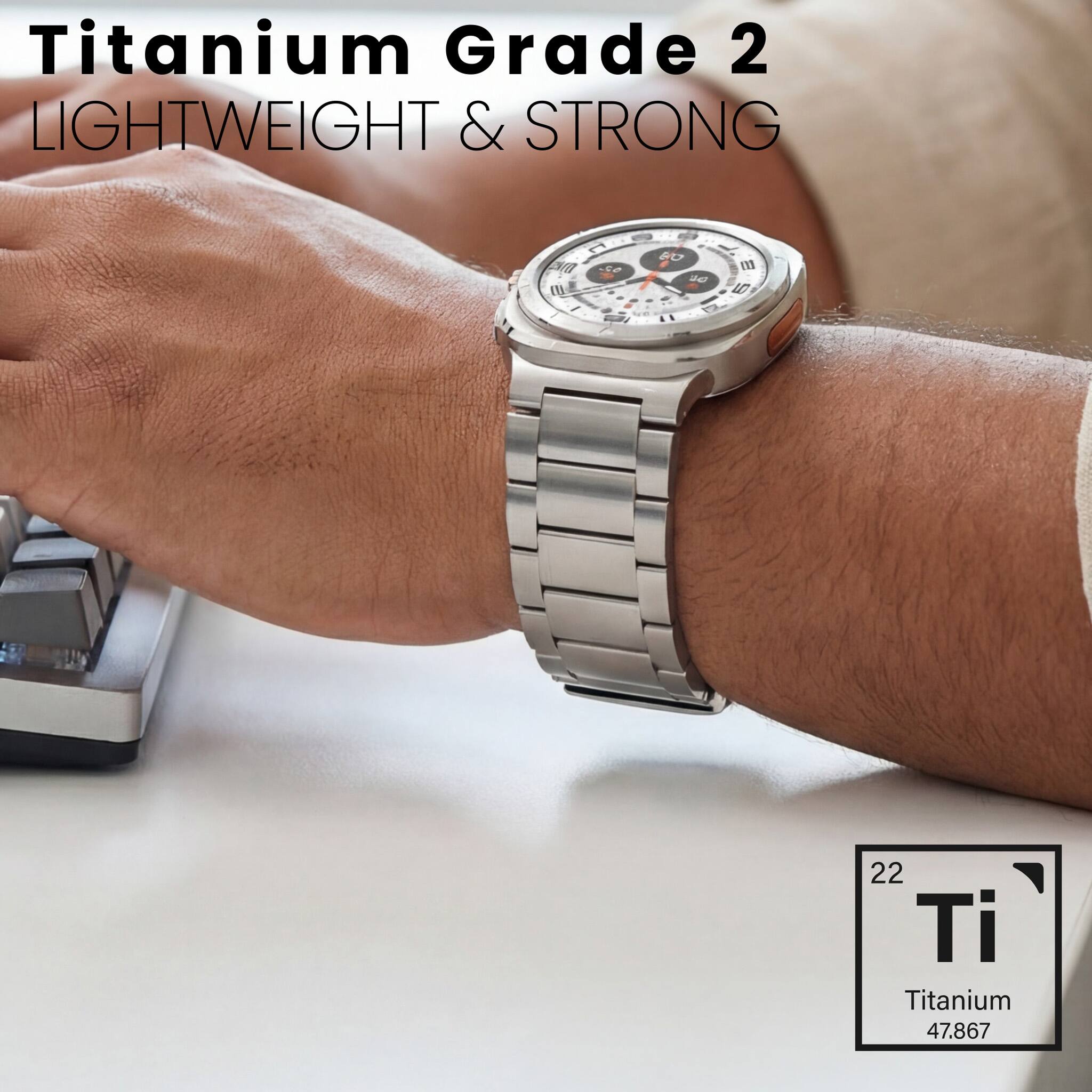 Titanium Grade 2  
LIGHTWEIGHT & STRONG  

77 / Te - FU 113 20 22 Ti Titanium 47.867