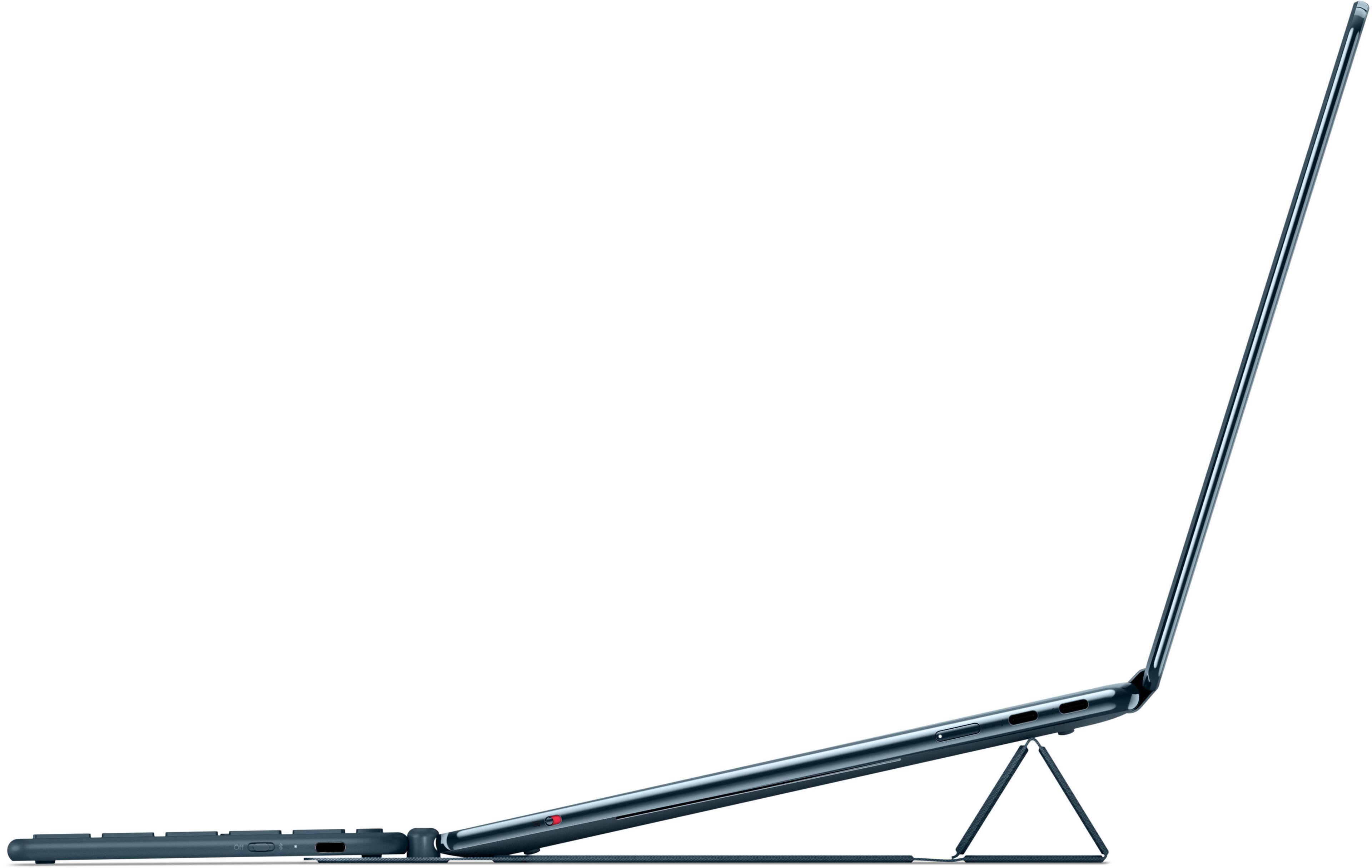 Alt View 16. Lenovo - Yoga Book 9i 2-in-1 14" 2.8K Dual Screen OLED Touchscreen Laptop - Intel Core Ultra 7 255H 2025 - 16GB RAM - 1TB SSD - Tidal Teal.