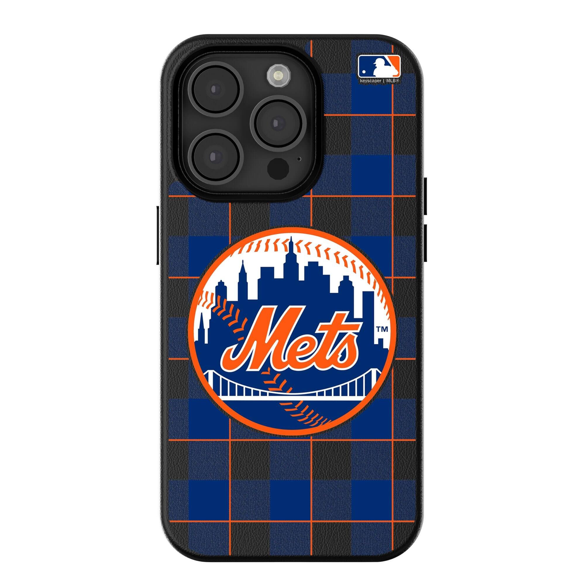 Keyscaper MLB New York Mets Plaid Magnetic Bump iPhone Case 14 Pro ...