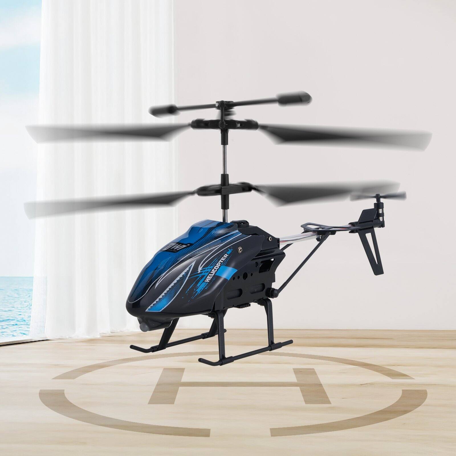 Alt View 1. Glintex - RC Helicopter 2.4GHz 3.5 Channel Flying Aircraft with Altitude Hold, One-Key Takeoff & LED Light, Toy for Kids 8+.