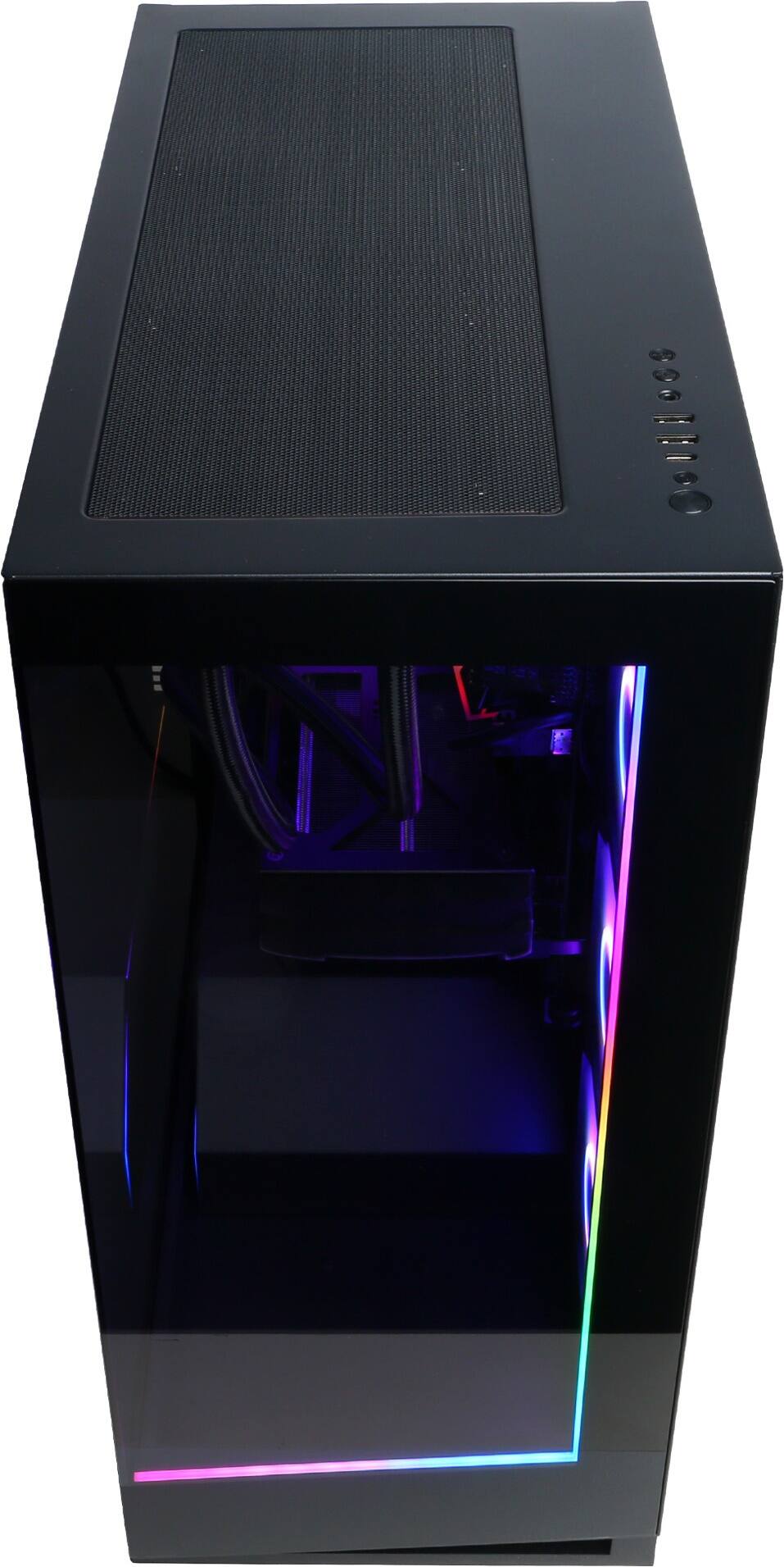 Alt View 12. CyberPowerPC - Gaming Desktop - AMD Ryzen 9 9900X - AMD Radeon RX 9060 XT 16GB - 32GB DDR5 - 2TB PCIe 4.0 SSD - Black.