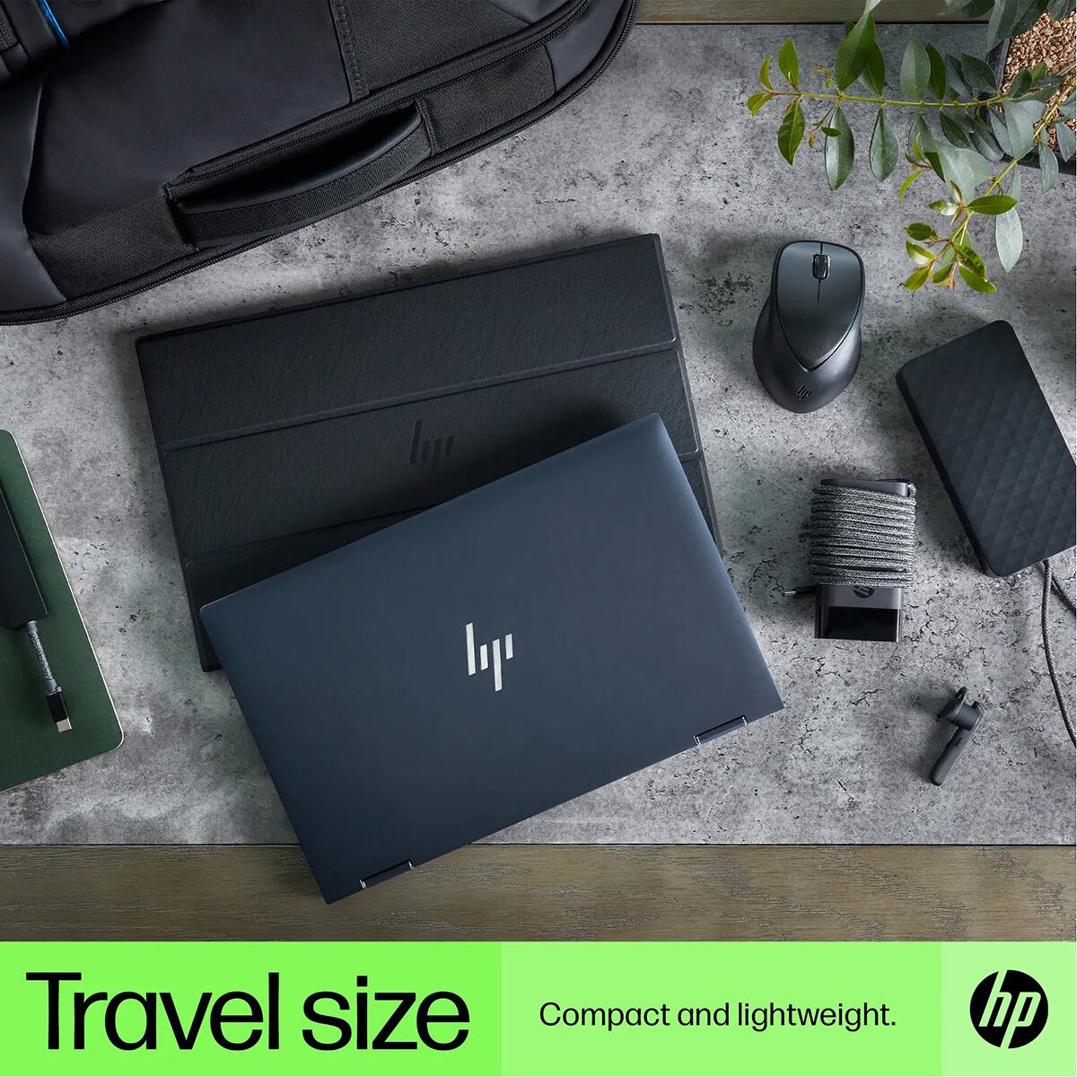 Travel size  
Compact and lightweight.