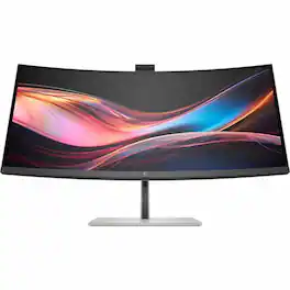 HP - 734pm 34" Class Webcam UW-QHD Curved Screen LED Monitor - 21:9 - 34" Viewable - In-plane Switching (IPS) Black - Unknown