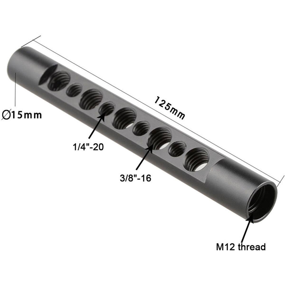5mm, 125mm, 1/4"-20, 3/8"-16, M12 thread