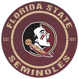 Jardine - Florida State Seminoles 20'' x 20'' Indoor/Outdoor Circle Sign - Maroon