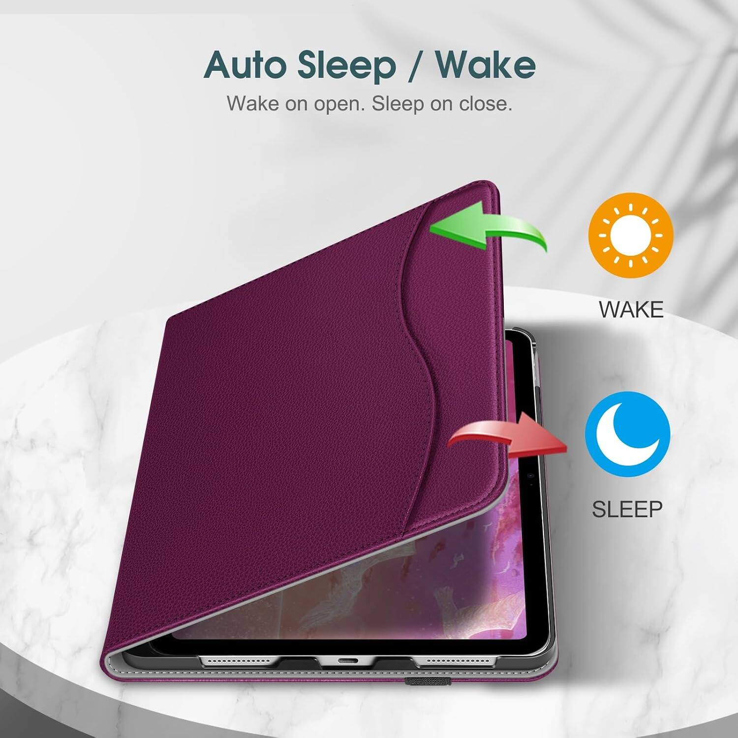 Auto Sleep / Wake  
Wake on open. Sleep on close.