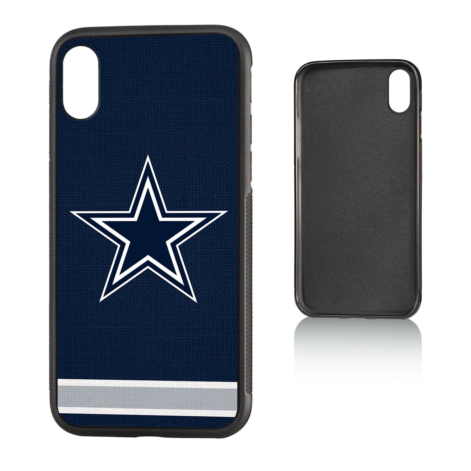 Alt View 2. Keyscaper - Dallas Cowboys iPhone Stripe Design Bump Case - 15 Pro Max - Multicolor.