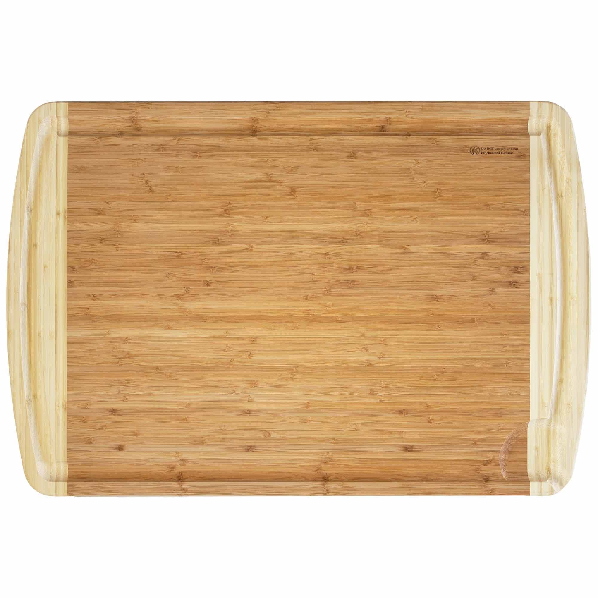 Angle. Totally Bamboo - 600SI Large Cutting Board & Noodle Board, 30" x 20".