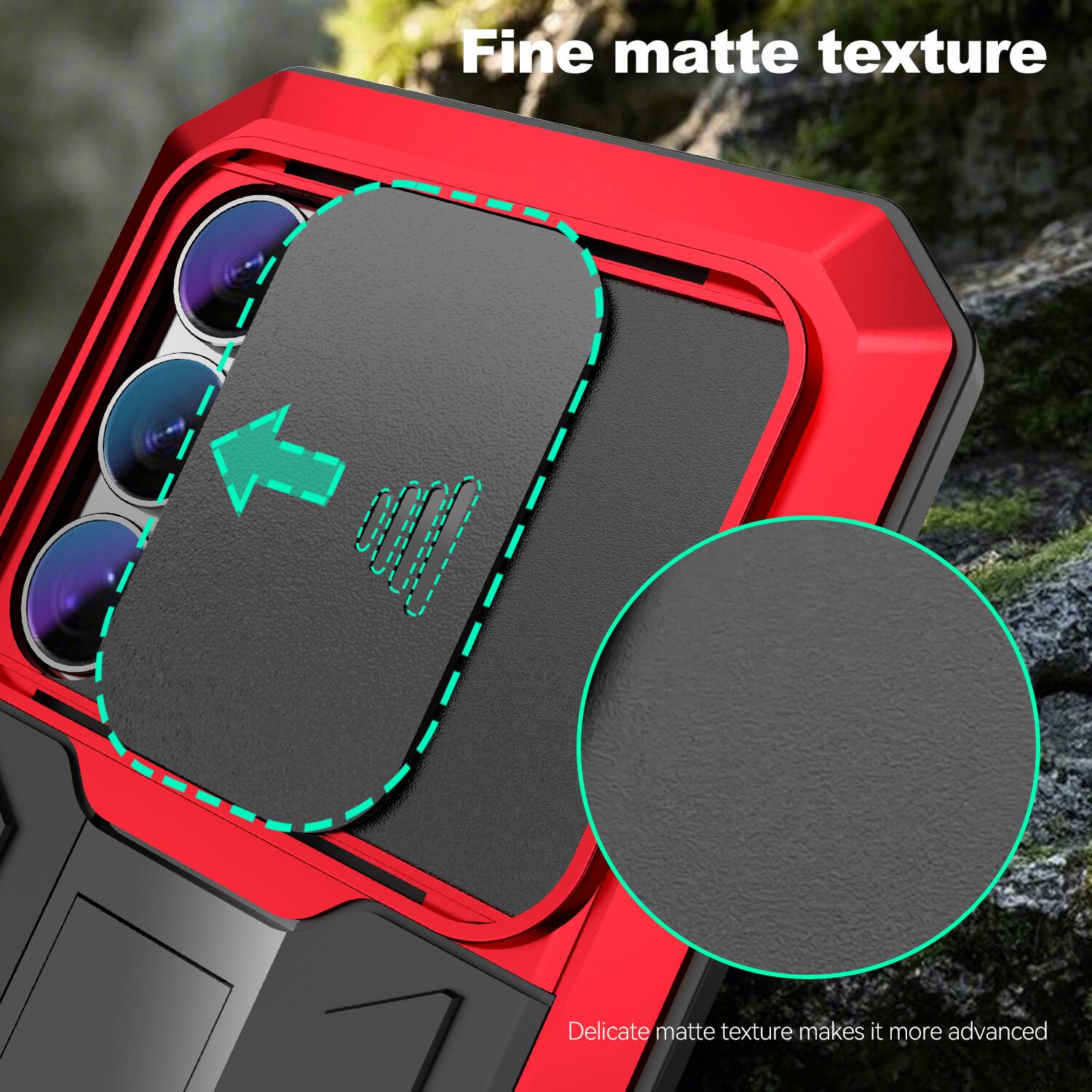 Fine matte texture  
Delicate matte texture makes it more advanced