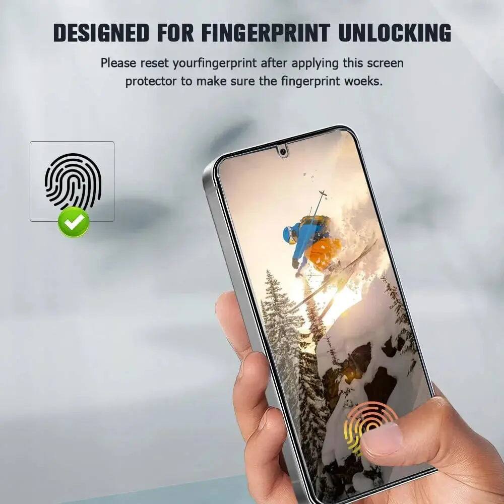 DESIGNED FOR FINGERPRINT UNLOCKING

Please reset your fingerprint after applying this screen protector to make sure the fingerprint works.