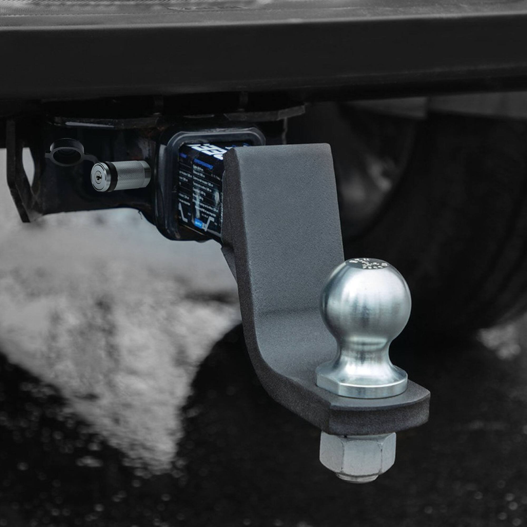 Alt View 3. Reese Towpower - Reese Interlock Trailer Hitch Ball Mount Security Kit, 5000 Pounds Capacity - Black.