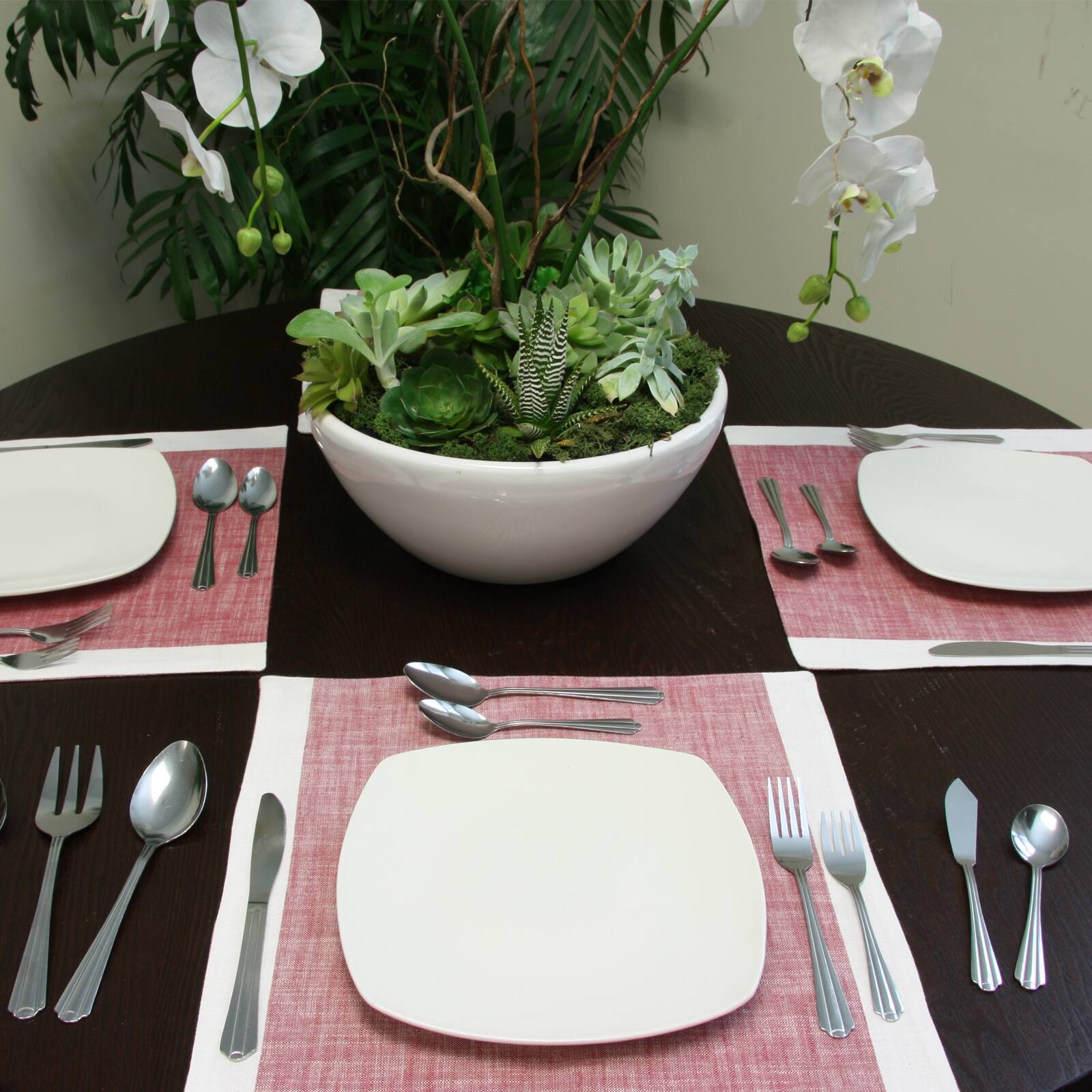 Alt View 4. Gibson - Gibson Home Classic Canberra 45 Piece Stainless Steel Flatware Set - Silver.