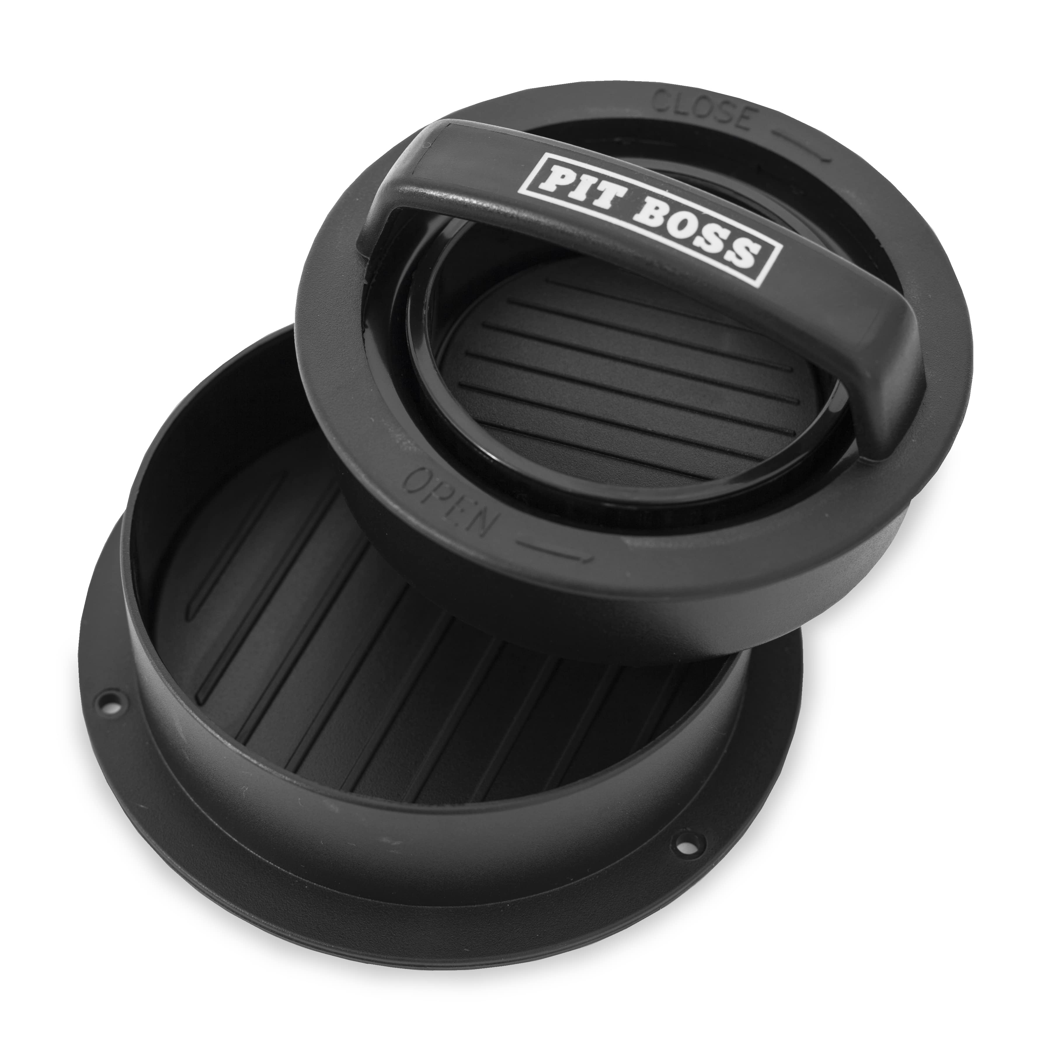 Angle. Pit Boss - 3-in I Burger Press - Silver.