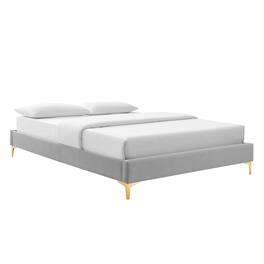Modway - Sutton Performance Velvet Full Bed Frame - Gray