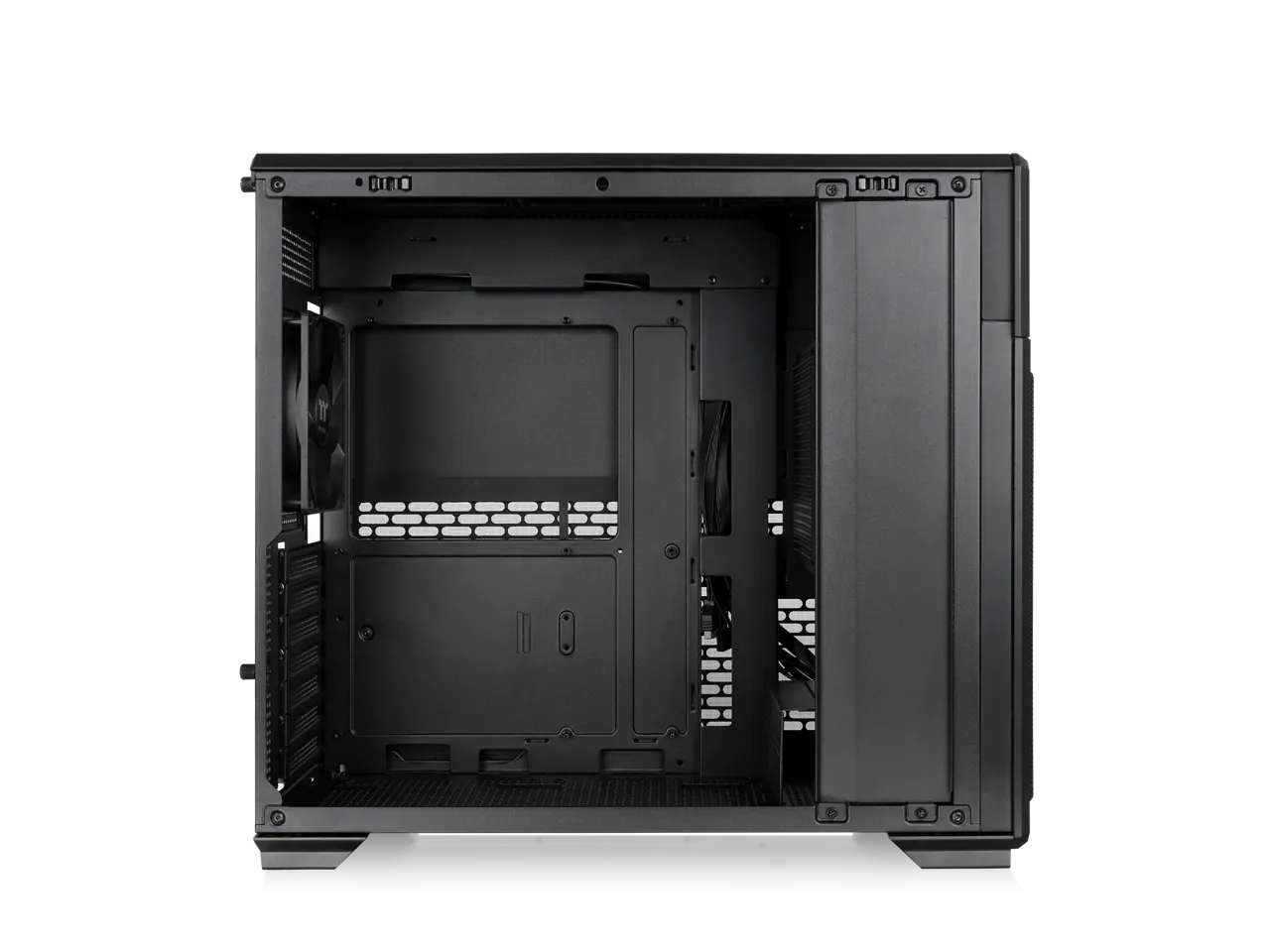Alt View 1. Thermaltake - Thermaltake TR300; 6.0" LCD; Mid Tower; 1x120mm Fan; ATX/mATX/mITX; 360mm Rad; 410mm GPU; Black - Black.