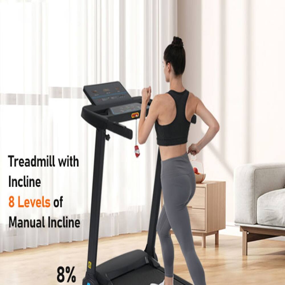 Treadmill with Incline 8 Levels of Manual Incline 8%
