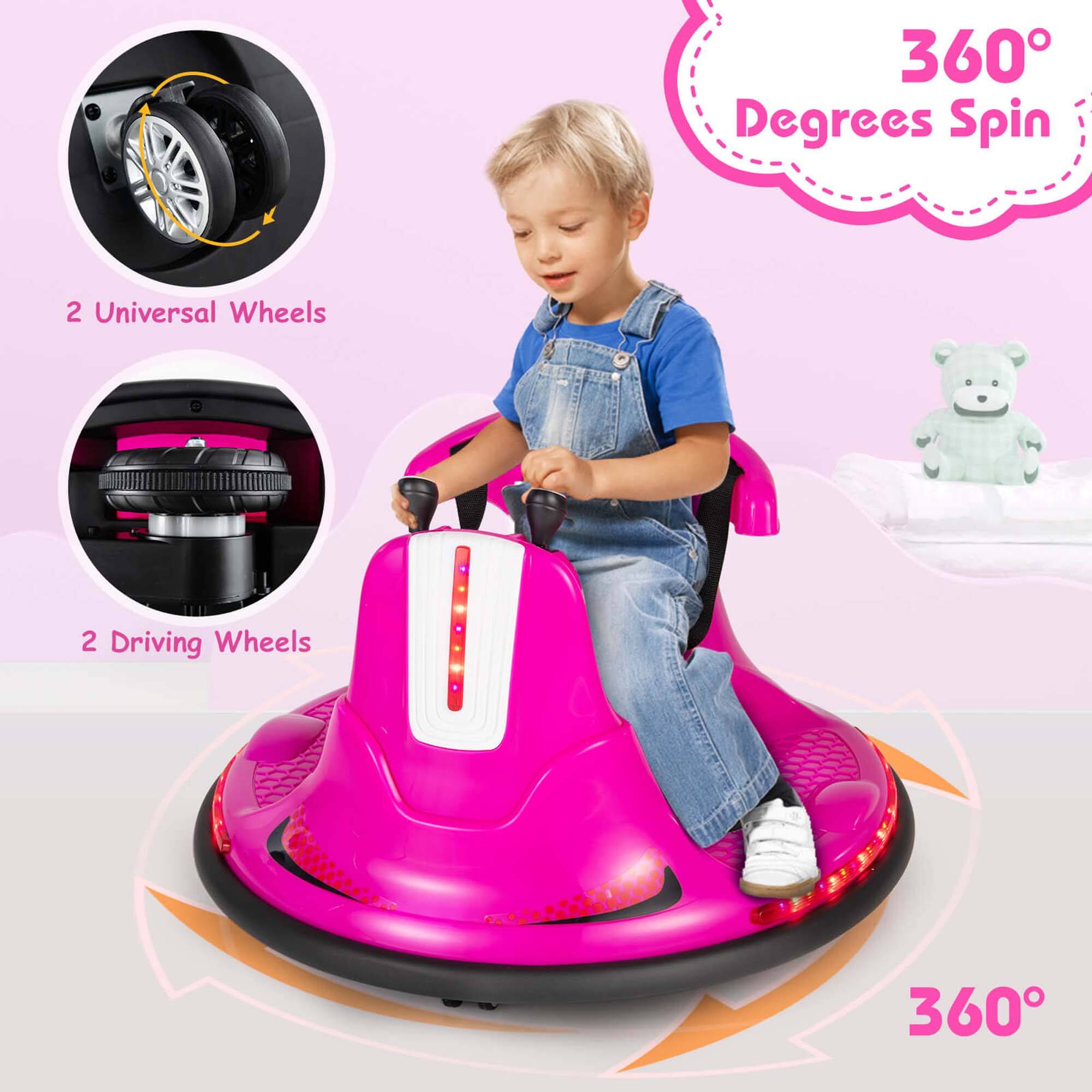 360° Degrees Spin

2 Universal Wheels

2 Driving Wheels

360°