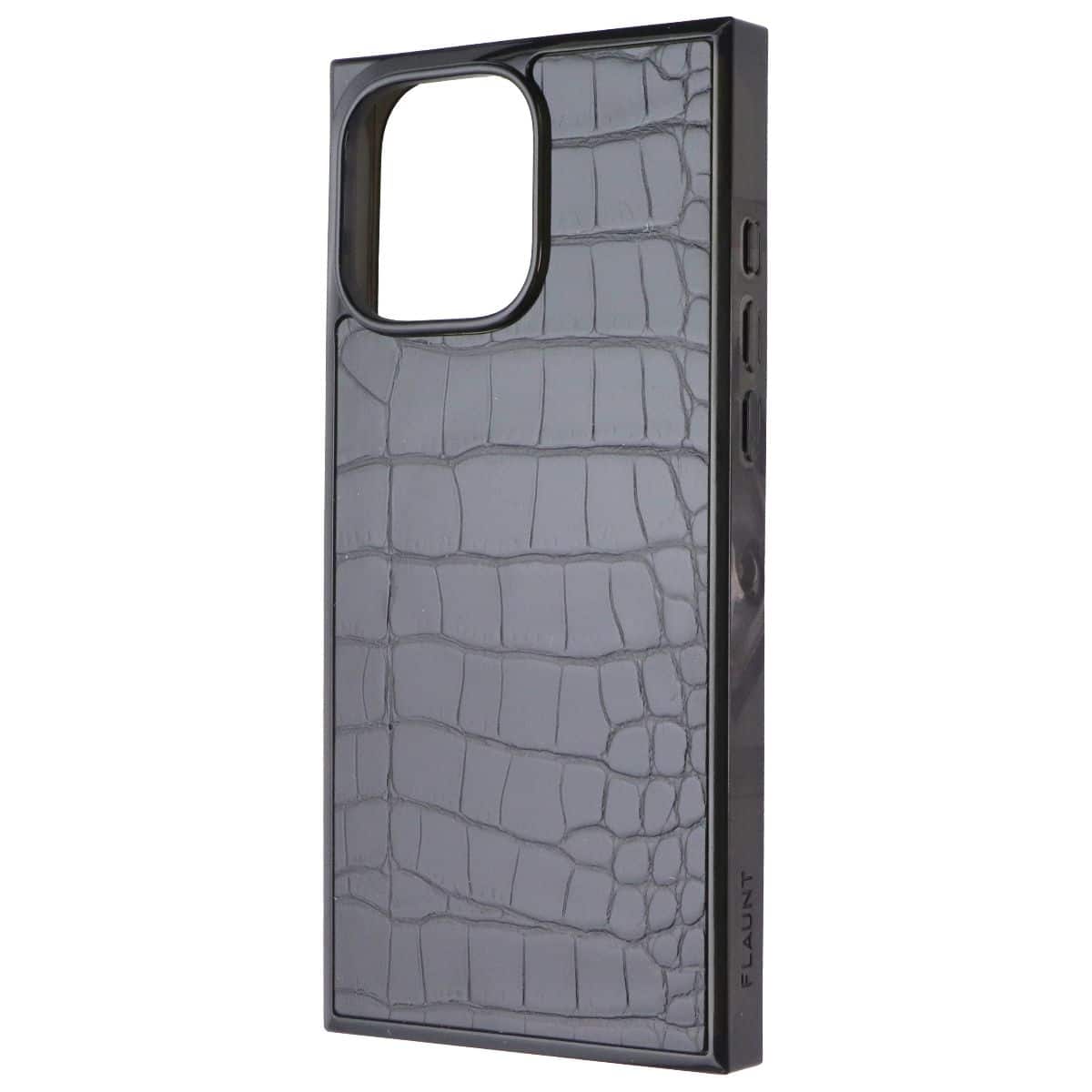 FLAUNT - Square Case for Apple iPhone 16 Pro Max - Crocodile - Black