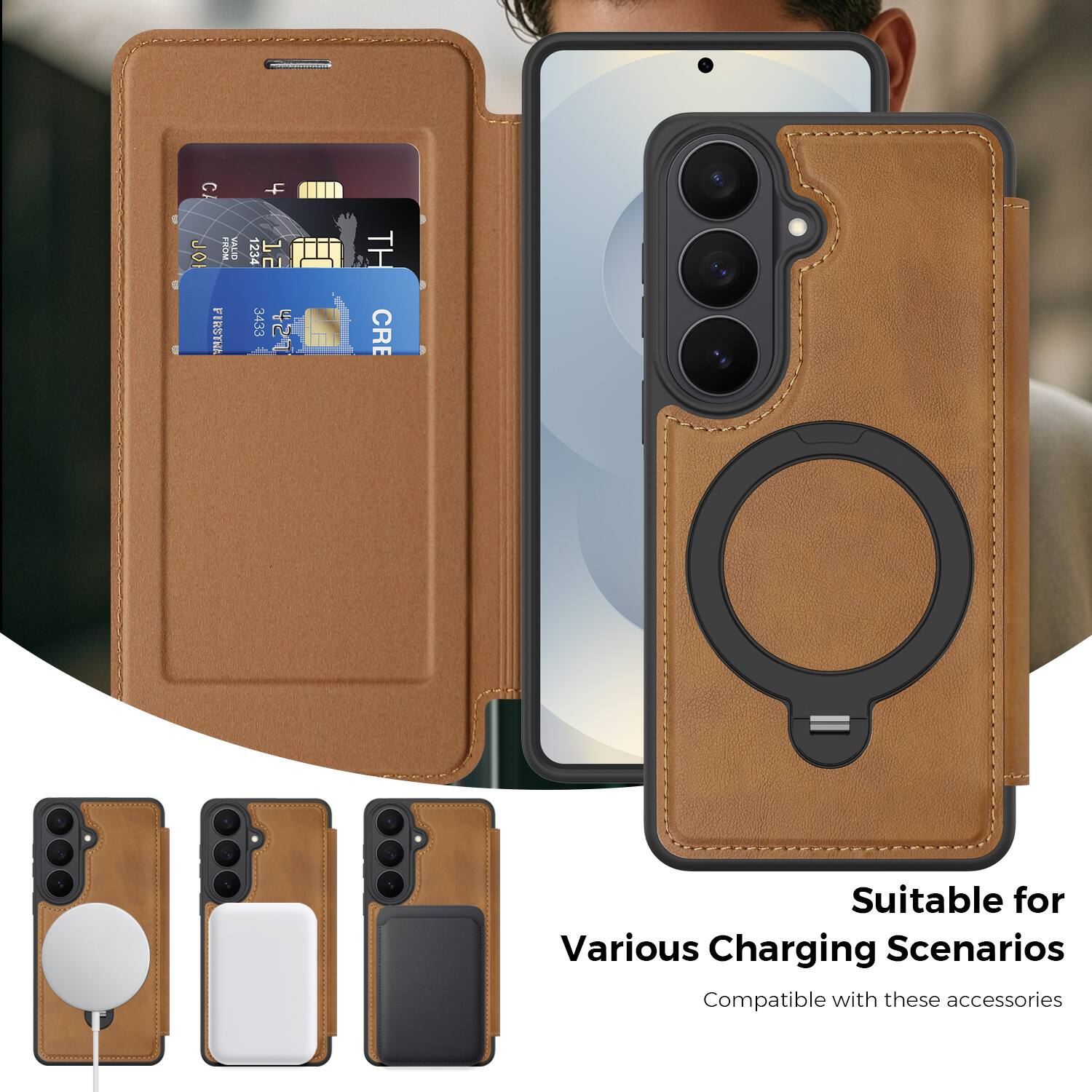 CA F JOI FROM VALI TMAGHI 1234 12 3433 42  
TH CRE  
Suitable for Various Charging Scenarios  
Compatible with these accessories