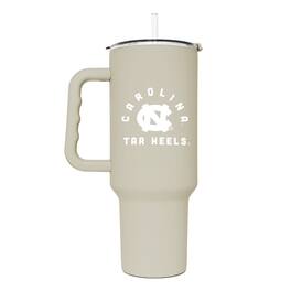 Logo Brands - North Carolina Tar Heels 40oz. Sand Soft Touch Tumbler - Multicolor
