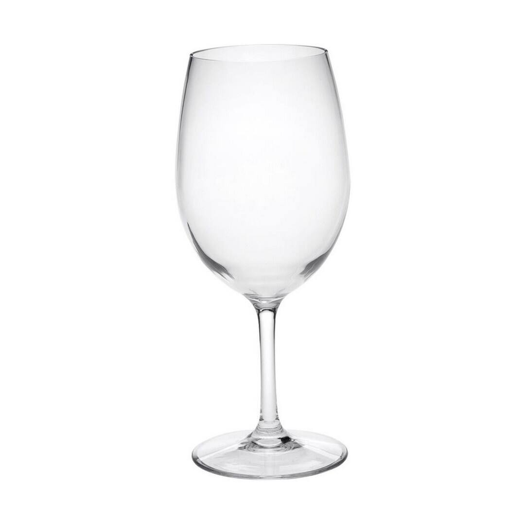 Front. APRILSOUL - Plastic Wine Glasses Set of 4 BPA Free Tritan Unbreakable Red White Wine Glasses - white.