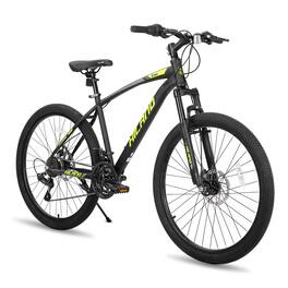 HILAND - Ridge 27.5" Mens Mountain Bike, 21 Speed - Black & Yellow