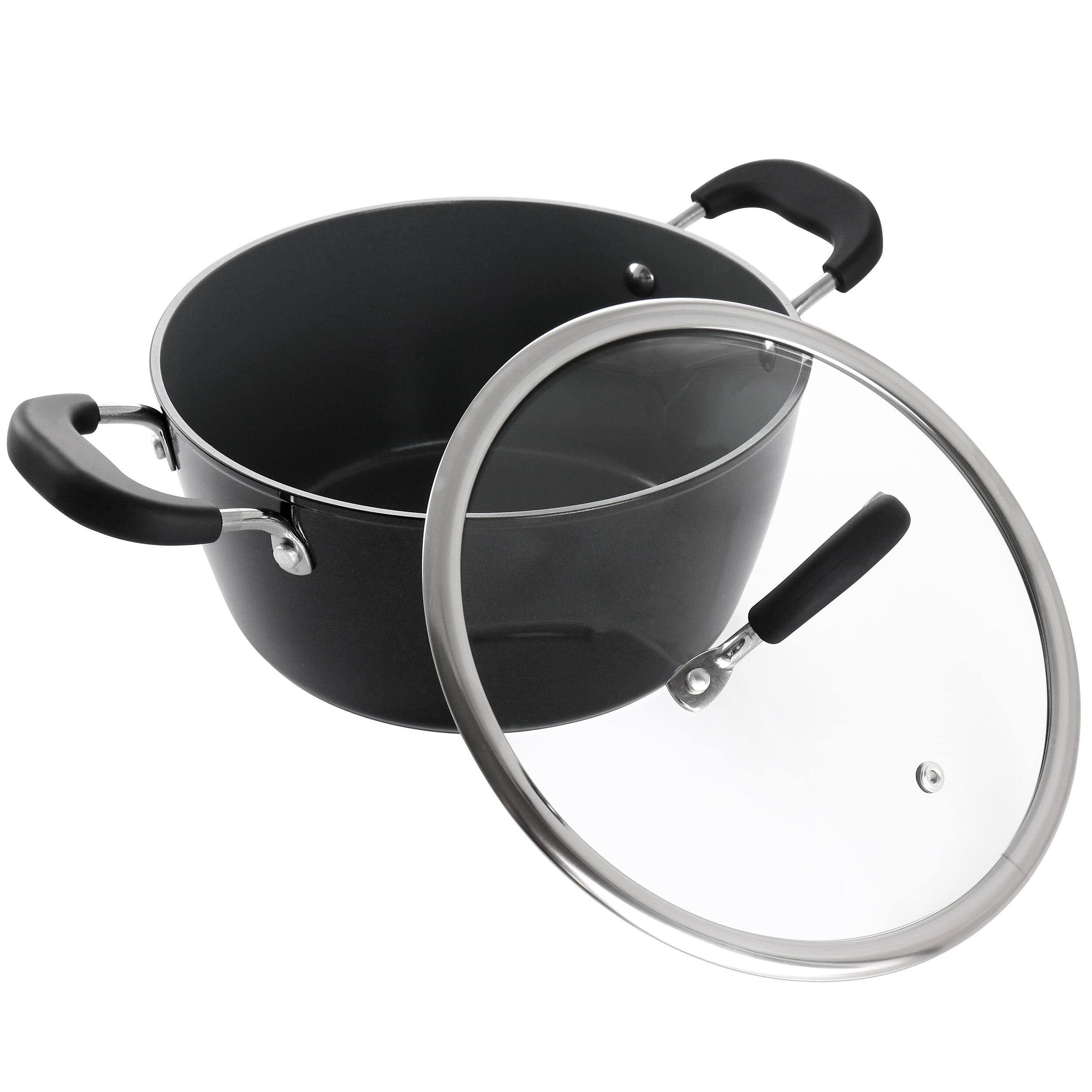 Alt View 1. Gibson - Kenmore Arlington 4.5 Quart Dutch Oven with Lid in Black - Black.