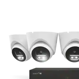 Swann - EliteX™ 6K/12MP NVR Security System with 4 Dome Cameras - White