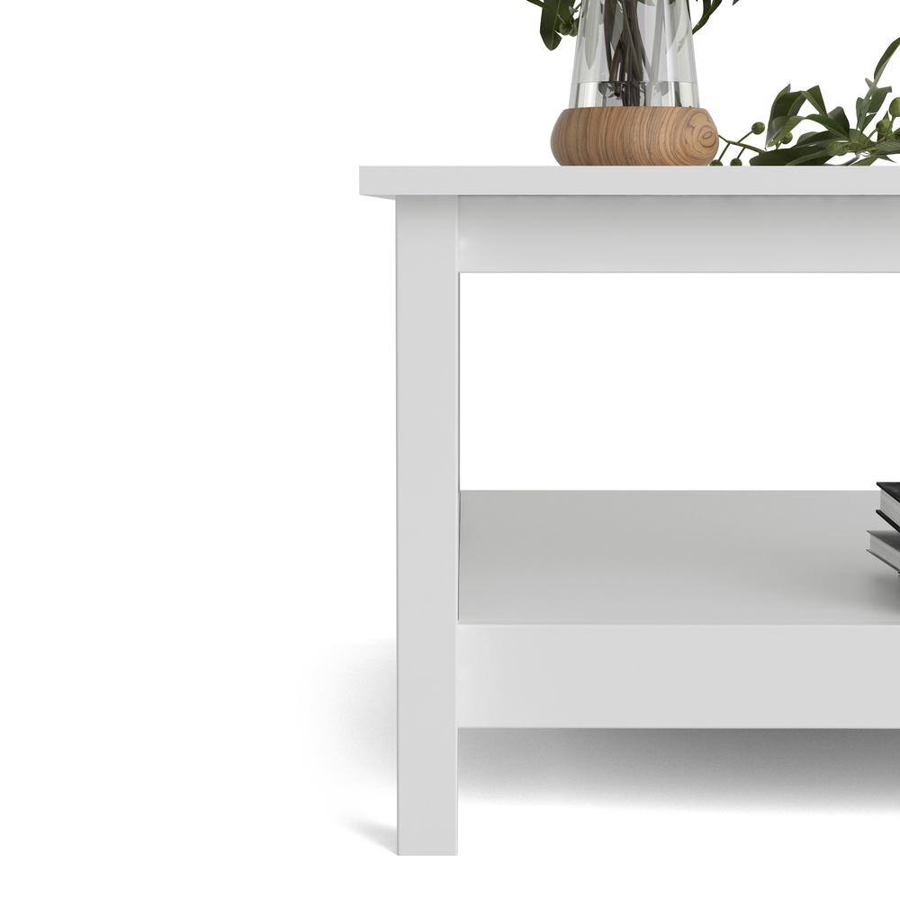 Left. Tvilum - Madrid Coffee Table, White - White.