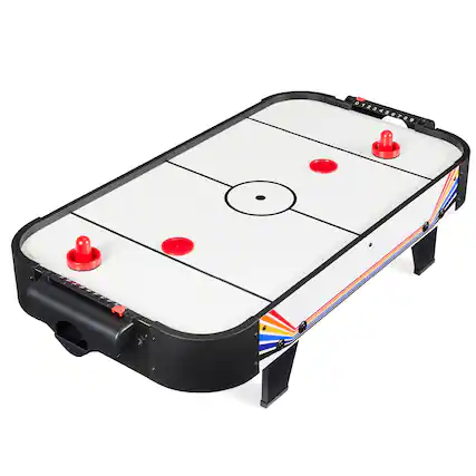 Front. Best Choice Products - Best Choice Products 40in Air Hockey Arcade Table w/ 100V Motor, Electric Fan, 2 Strikers, 2 Pucks - White - White.