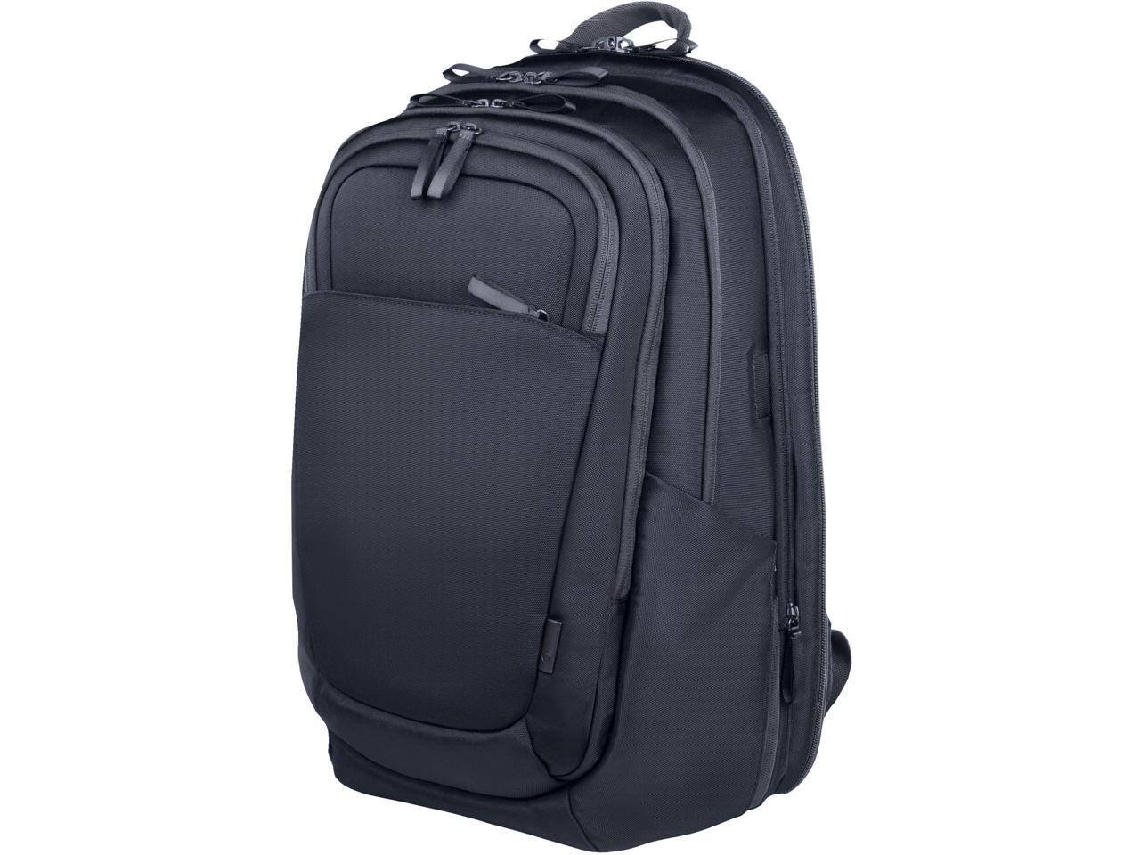 Alt View 7. HP - HP Travel Plus Backpack for 17" Notebook - Graphite Blue, Water & Bump Resistant, RFID Shield, Puncture Resistant Zipper - Graphite Blue.