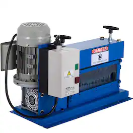 VEVOR - Portable Wire Stripper, 0.06-1.5 in, Electric Wire Stripping Machine with 11 Channels, 10 Blades, Wire Stripping Machine - Blue