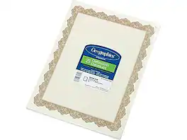 Geographics - Optima Gold Award Certificates, 8.5" x 11", 25/Pack (GEO39451) - White/Gold