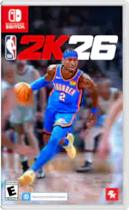 NINTENDO SWITCH. NBA 2K26 EVERYONE E ESRB Download & microSDcard required. 2K
