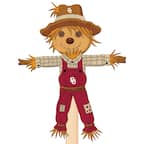 Front. Fan Creations - Oklahoma Sooners 12" Scarecrow Yard Stake - Multicolor.